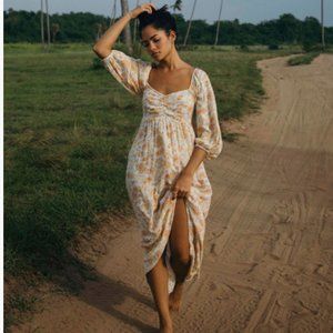 Billabong Swept Away Midi Dress - M